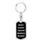 World's Greatest Industrial Machinery Mechanic v3 - Luxury Dog Tag Keychain