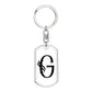 Initial G v001-14 - Luxury Dog Tag Keychain