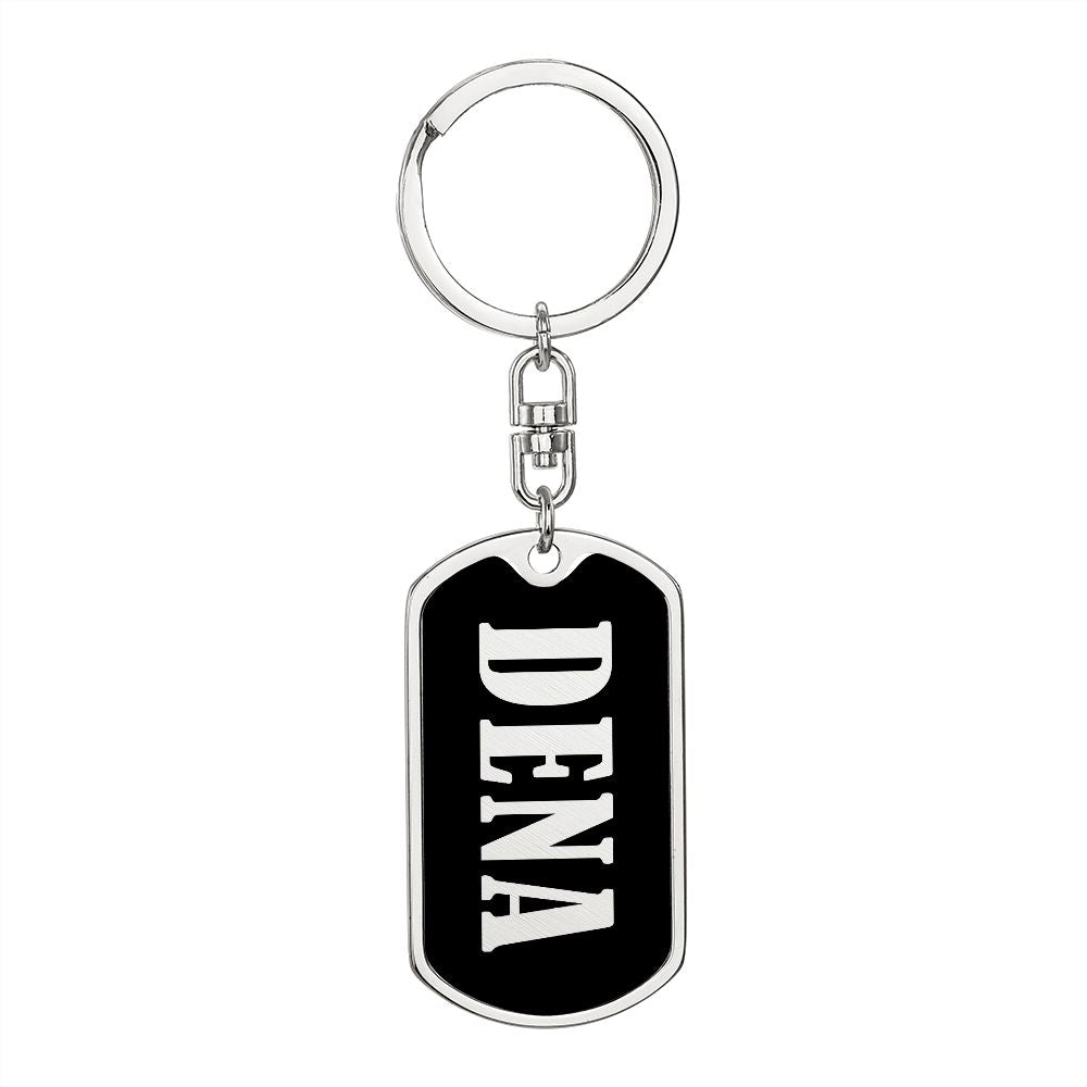 Dena v02 - Luxury Dog Tag Keychain