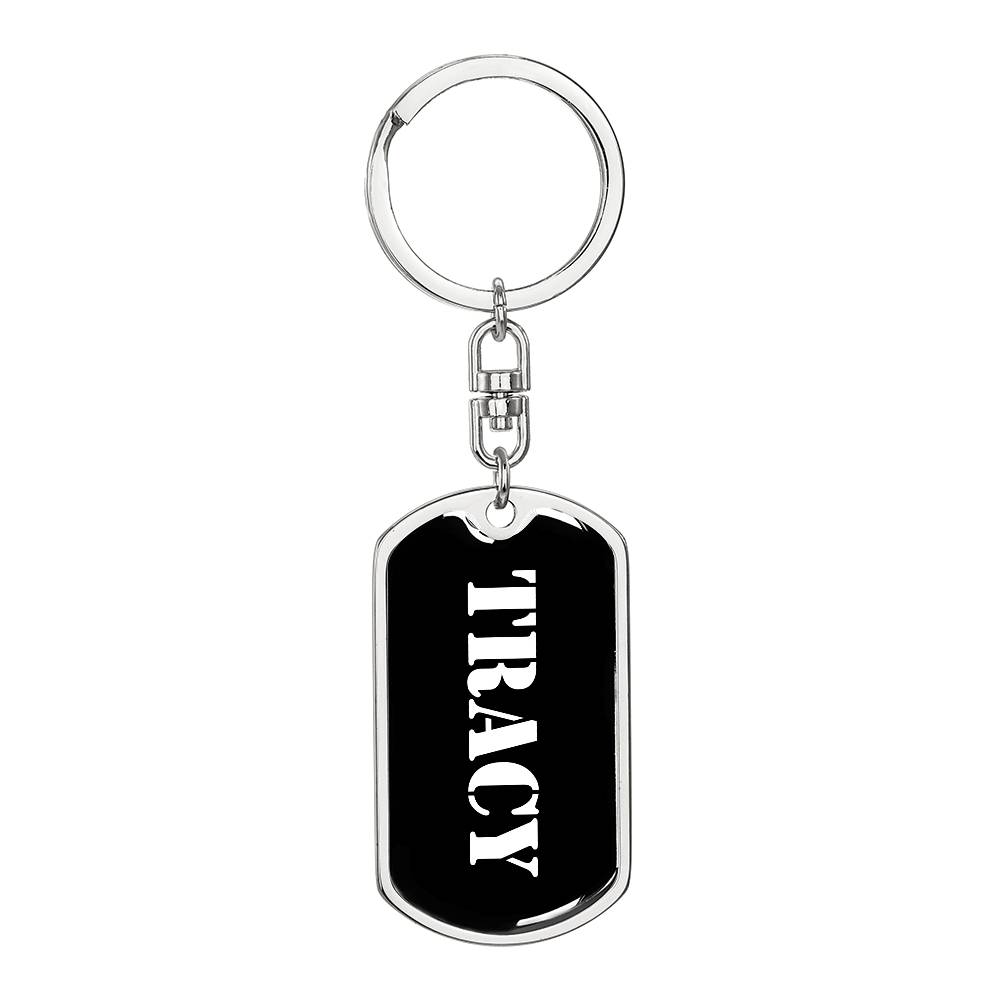 Tracy v2 - Luxury Dog Tag Keychain