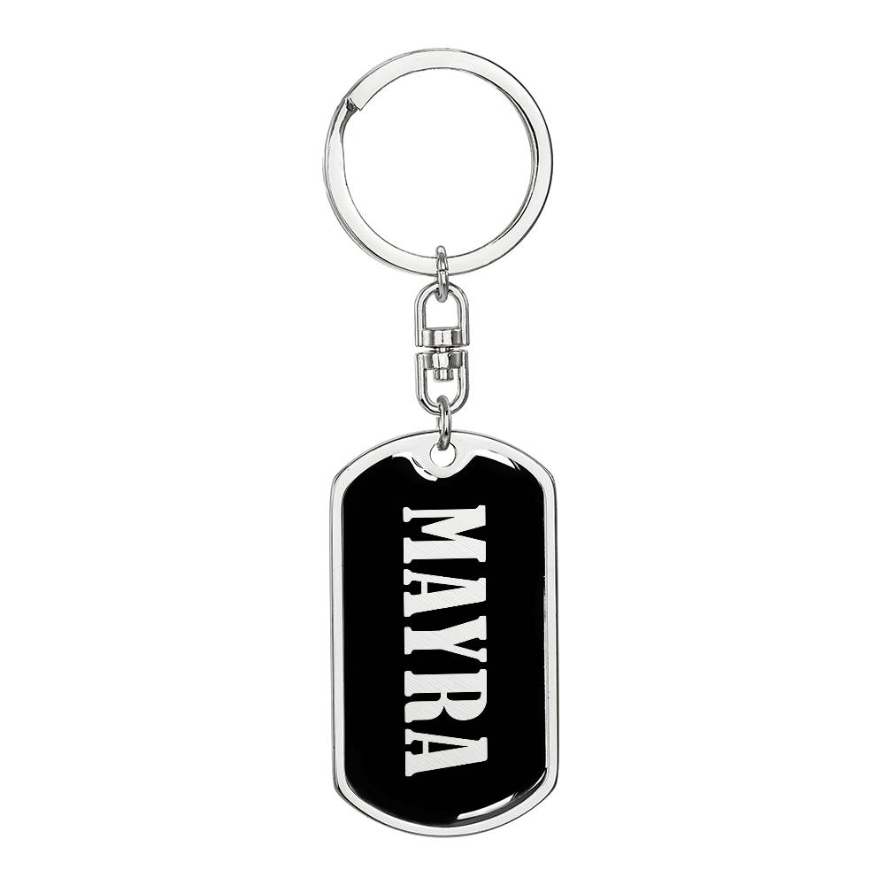 Mayra v02 - Luxury Dog Tag Keychain