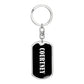 Courtney v01w - Luxury Dog Tag Keychain
