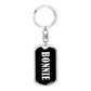 Bonnie v01w - Luxury Dog Tag Keychain