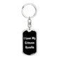 Love My Crimson Rosella v3 - Luxury Dog Tag Keychain