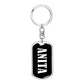 Anita v01w - Luxury Dog Tag Keychain
