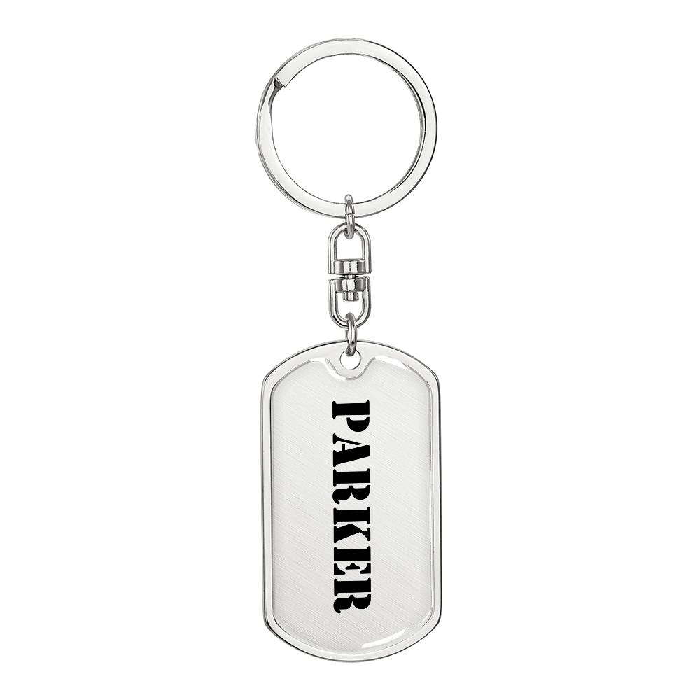 Parker - Luxury Dog Tag Keychain