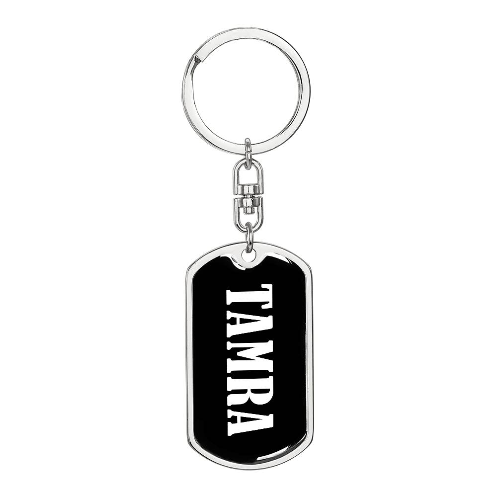 Tamra v03 - Luxury Dog Tag Keychain