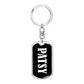Patsy v01w - Luxury Dog Tag Keychain