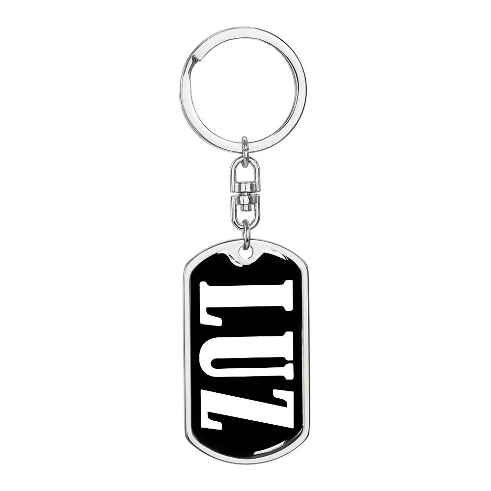 Luz v01w - Luxury Dog Tag Keychain