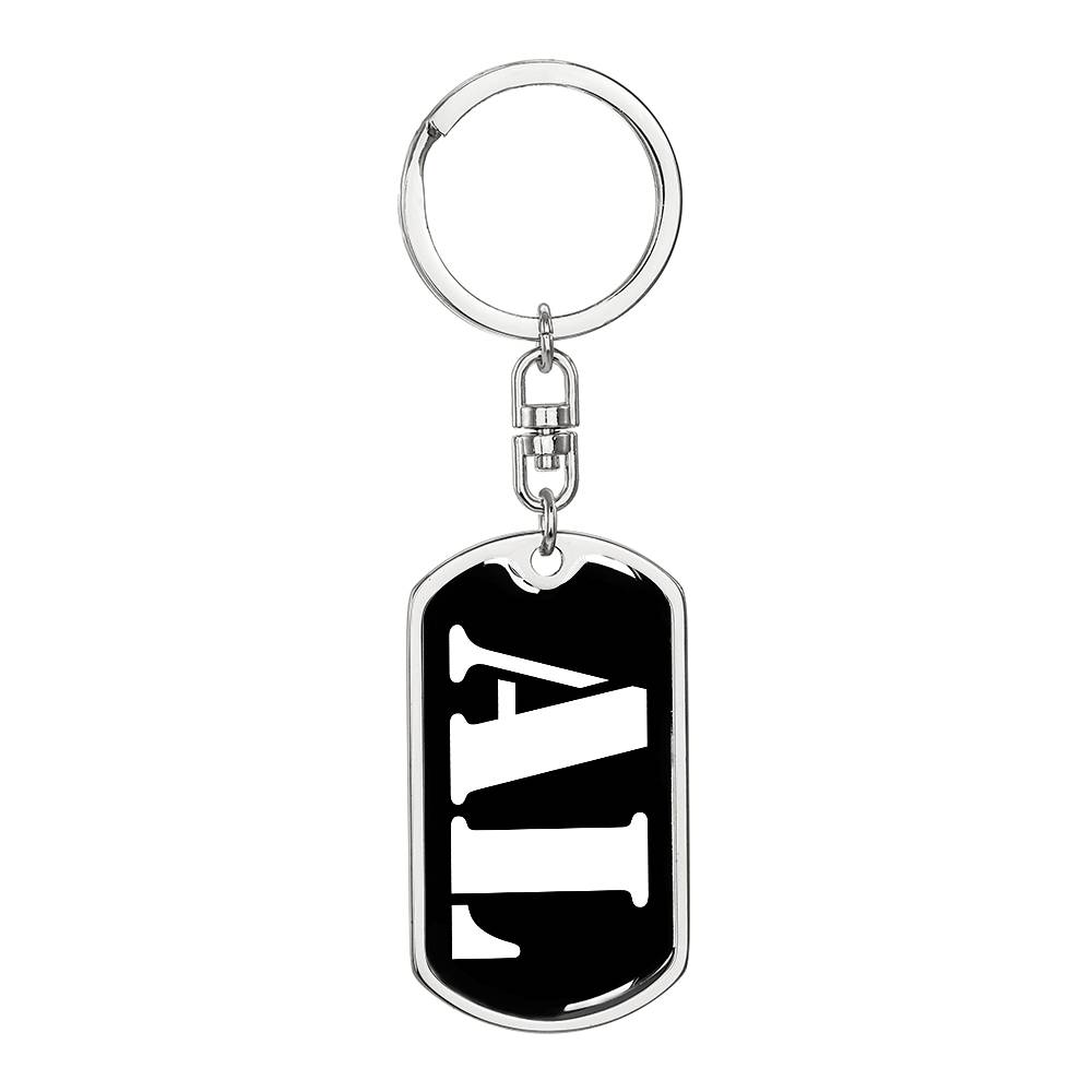 Al v2 - Luxury Dog Tag Keychain