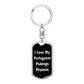 Love My Portuguese Podengo Pequeno v6 - Luxury Dog Tag Keychain