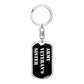 Army Veteran's Sister v3 - Luxury Dog Tag Keychain