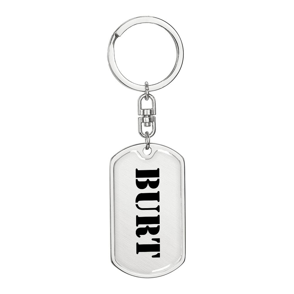 Burt - Luxury Dog Tag Keychain