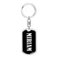Miriam v01w - Luxury Dog Tag Keychain
