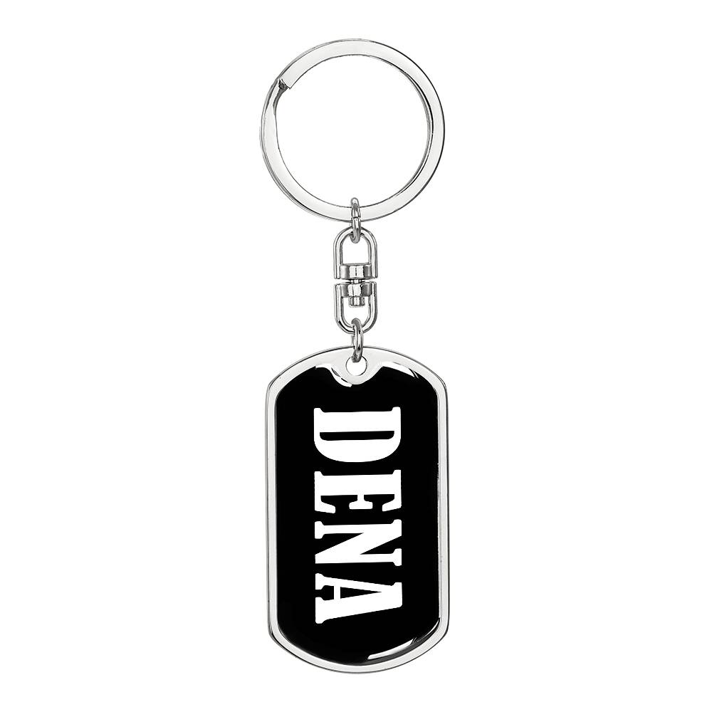 Dena v03 - Luxury Dog Tag Keychain