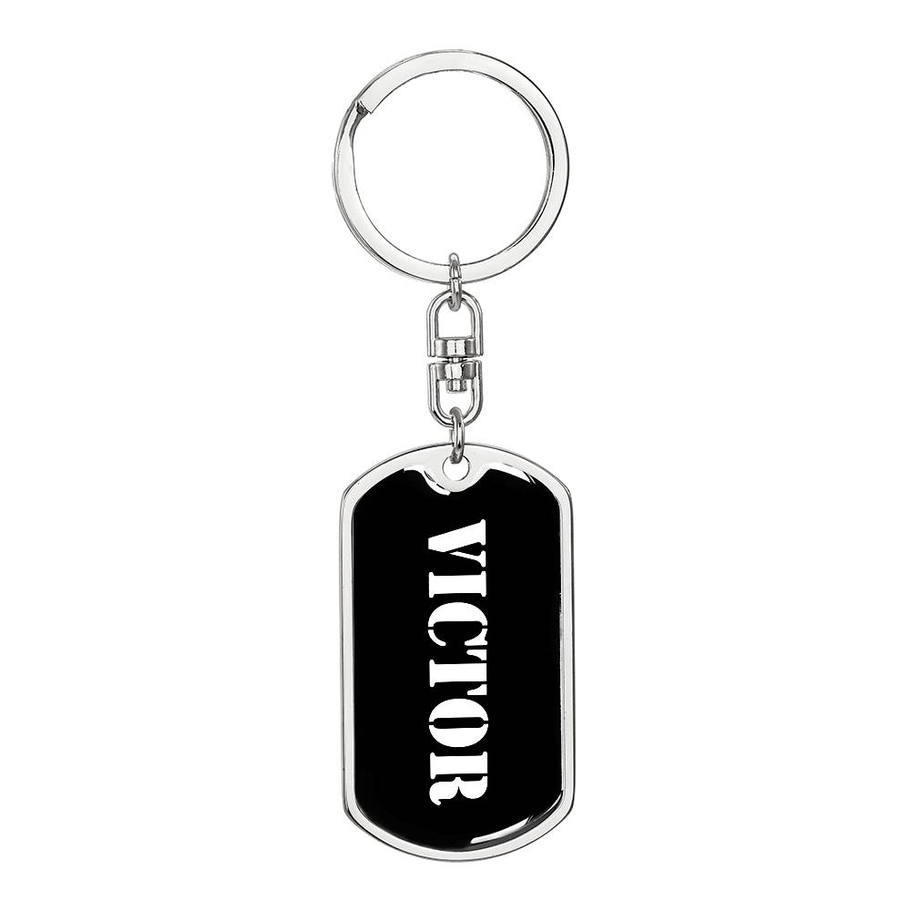 Victor v2 - Luxury Dog Tag Keychain