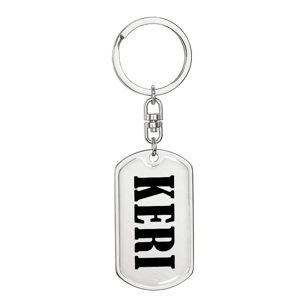 Keri v01 - Luxury Dog Tag Keychain
