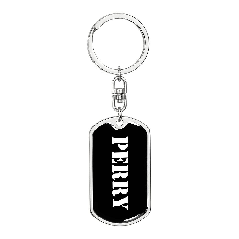 Perry v2 - Luxury Dog Tag Keychain