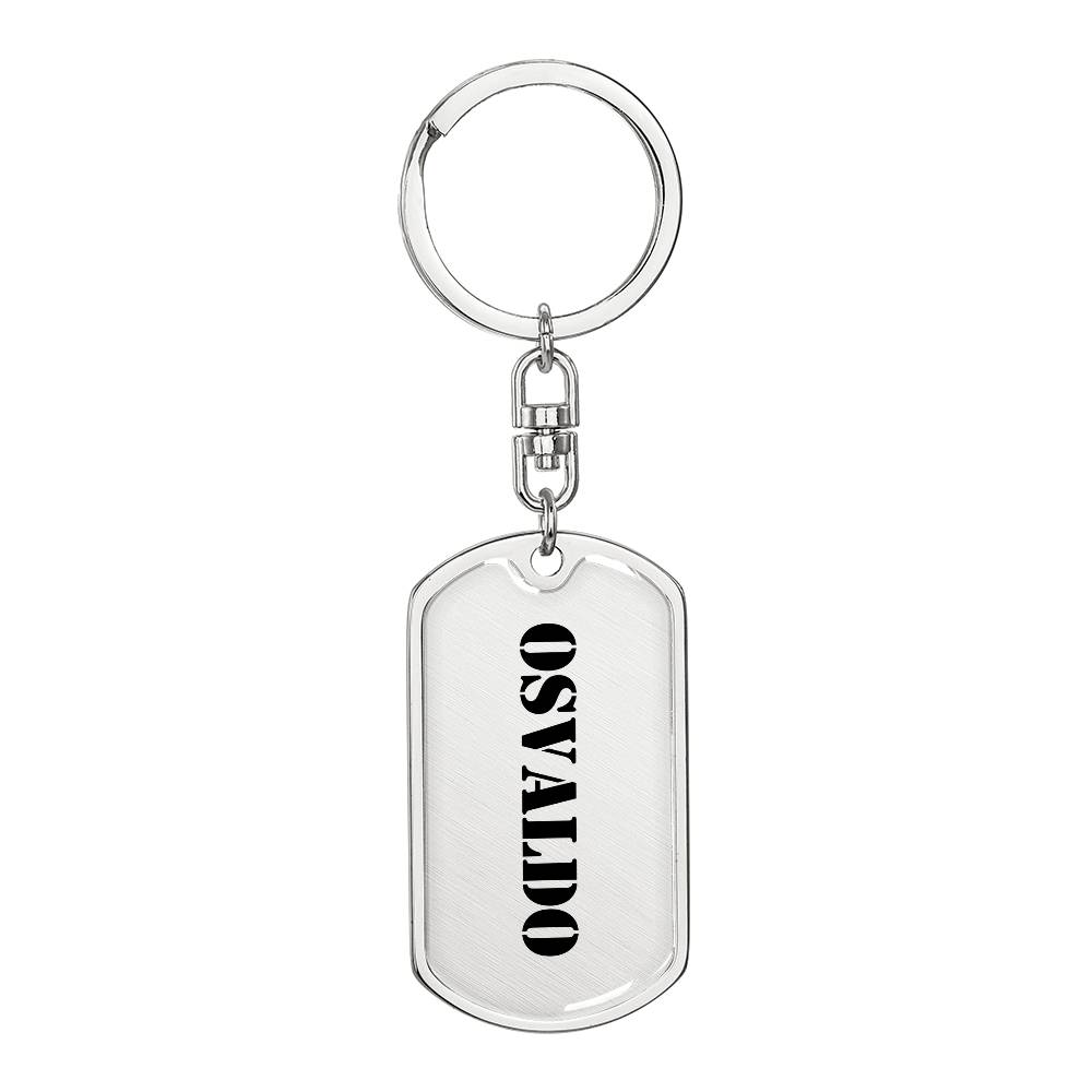 Osvaldo - Luxury Dog Tag Keychain