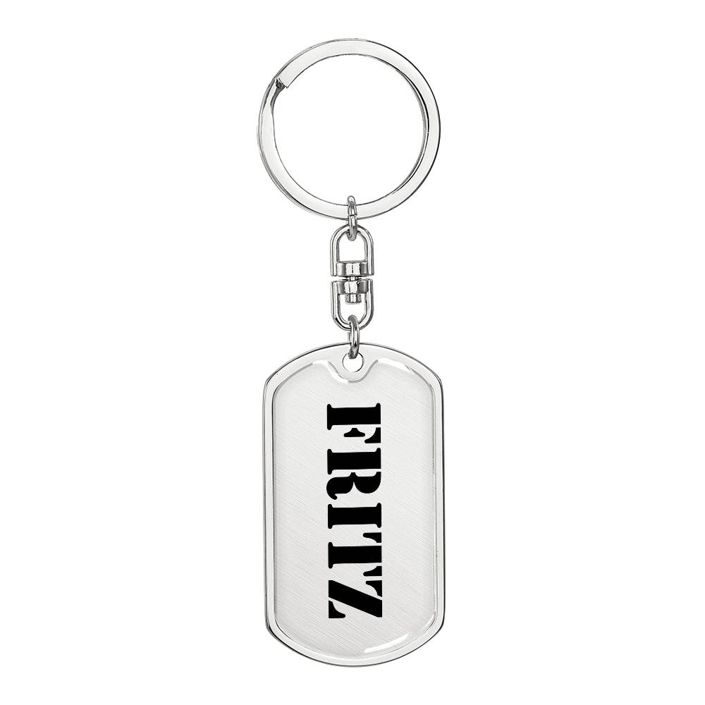 Fritz - Luxury Dog Tag Keychain