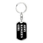 Army Ranger's Girl v3 - Luxury Dog Tag Keychain