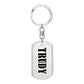 Trudy v01 - Luxury Dog Tag Keychain