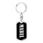Mabel v01w - Luxury Dog Tag Keychain