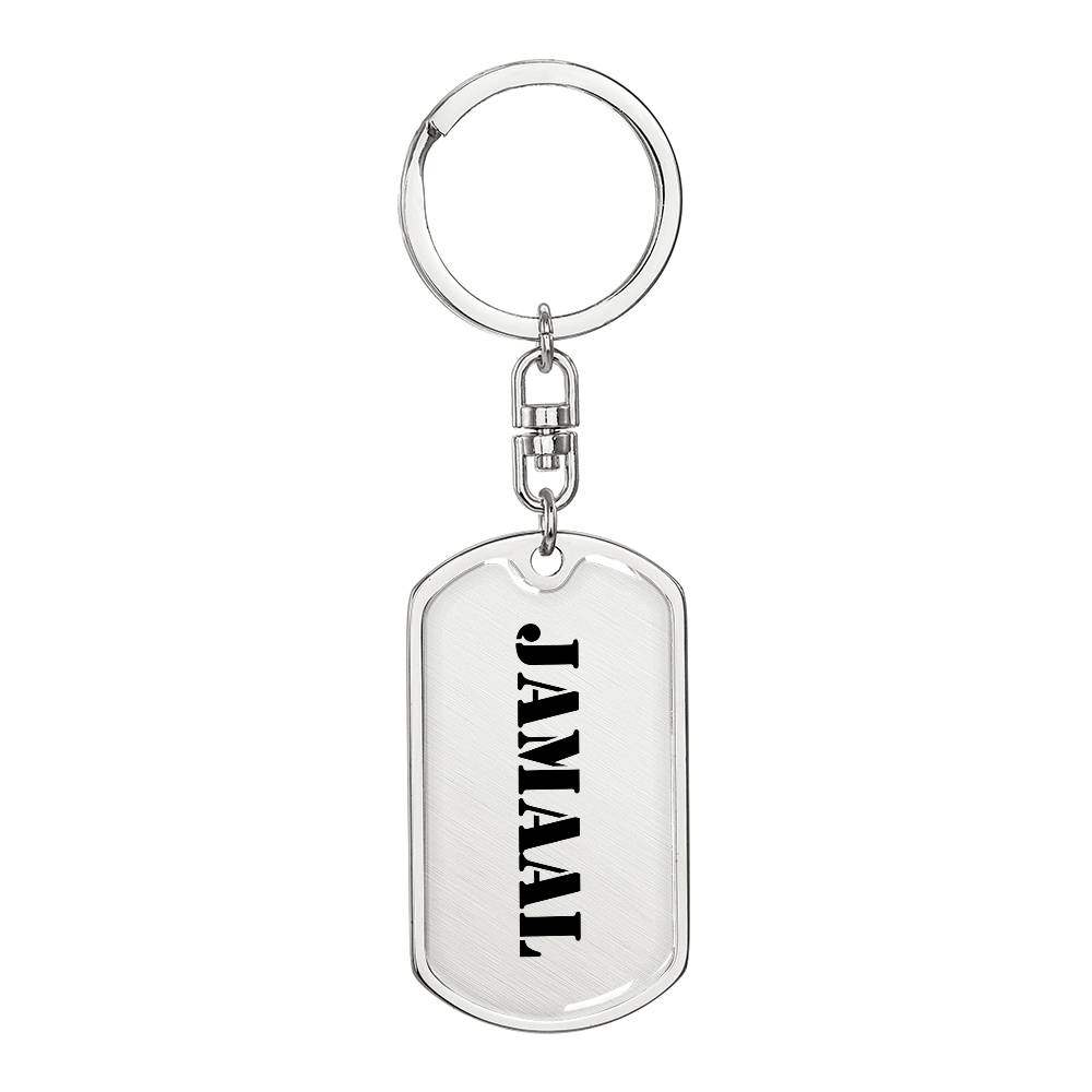 Jamaal - Luxury Dog Tag Keychain