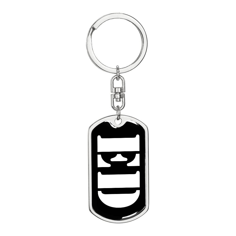 Ed v2 - Luxury Dog Tag Keychain