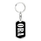 Ora v03 - Luxury Dog Tag Keychain