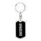 Angeline v02 - Luxury Dog Tag Keychain