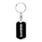 Charlotte v01w - Luxury Dog Tag Keychain