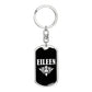 Eileen v03a - Luxury Dog Tag Keychain