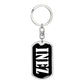 Inez v01w - Luxury Dog Tag Keychain