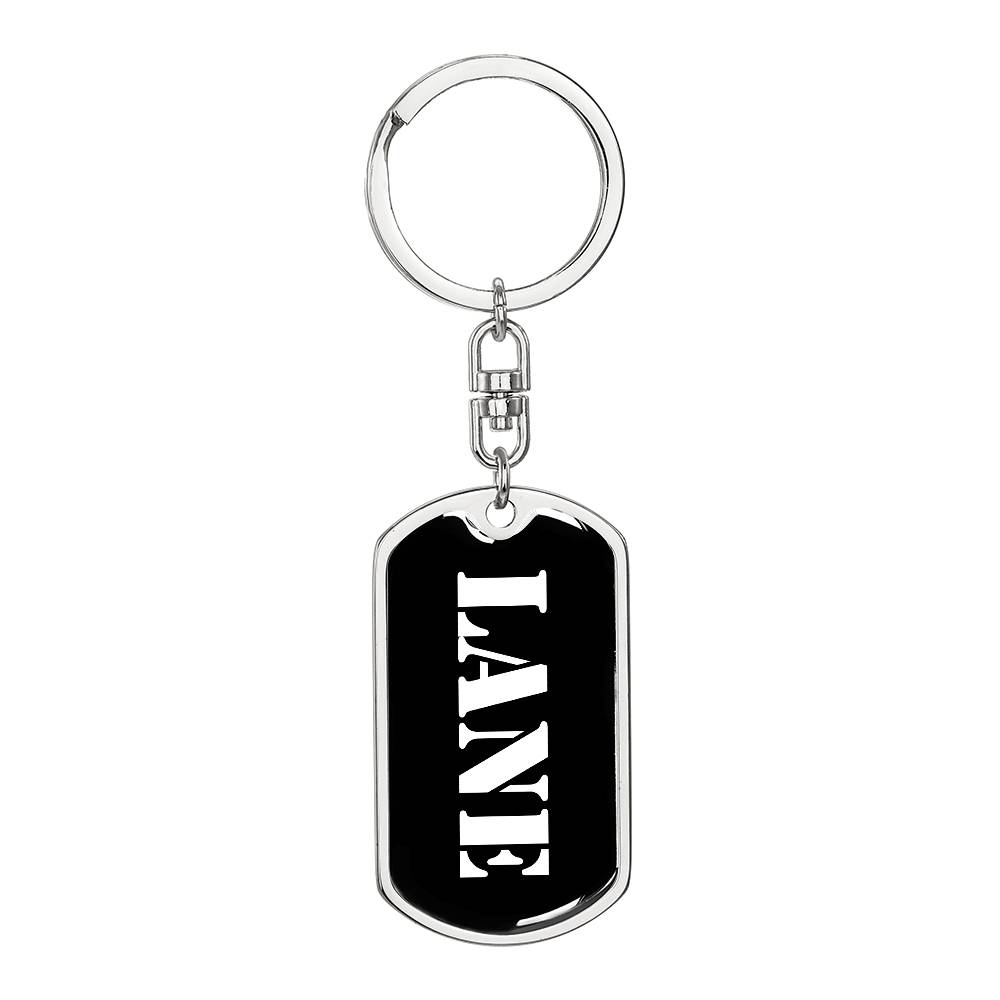 Lane v3 - Luxury Dog Tag Keychain