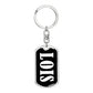 Lois v01w - Luxury Dog Tag Keychain