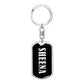 Sheena v02 - Luxury Dog Tag Keychain