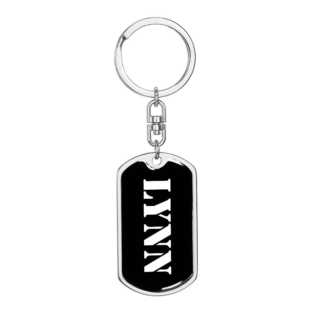 Lynn v2 - Luxury Dog Tag Keychain
