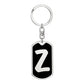 Initial Z v2b - Luxury Dog Tag Keychain