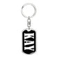 Kay v01w - Luxury Dog Tag Keychain