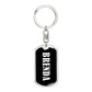 Brenda v01w - Luxury Dog Tag Keychain