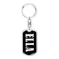 Ella v01w - Luxury Dog Tag Keychain