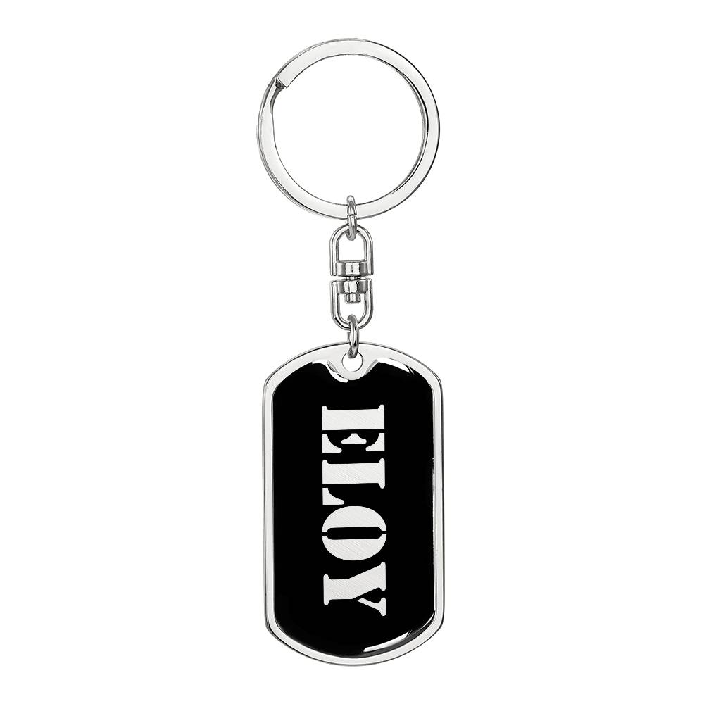 Eloy v2 - Luxury Dog Tag Keychain