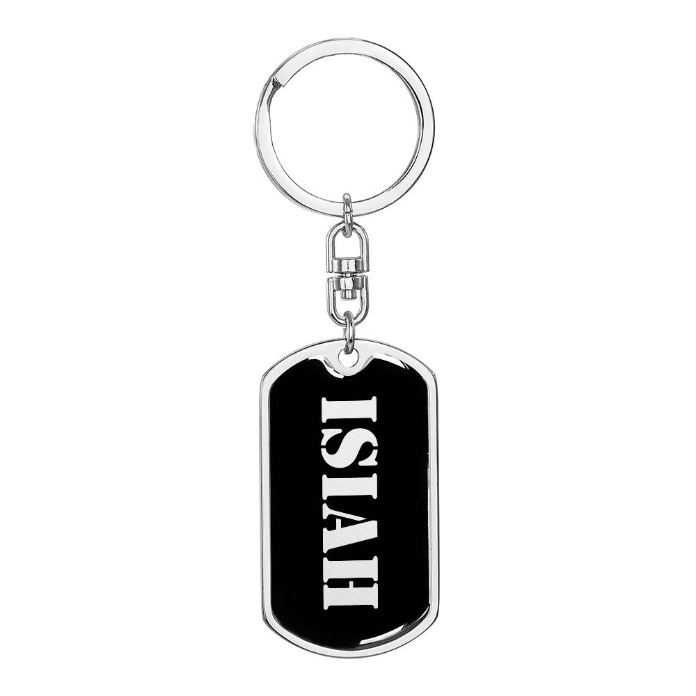 Isiah v2 - Luxury Dog Tag Keychain