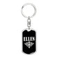 Ellen v02a - Luxury Dog Tag Keychain