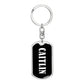 Caitlin v03 - Luxury Dog Tag Keychain
