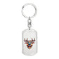 Funny Reindeer Face 05 - Luxury Dog Tag Keychain