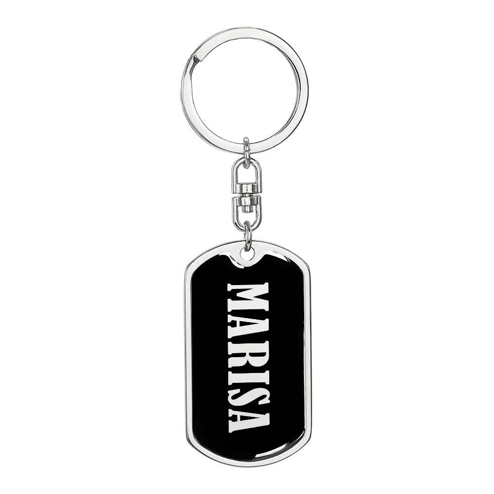 Marisa v02 - Luxury Dog Tag Keychain