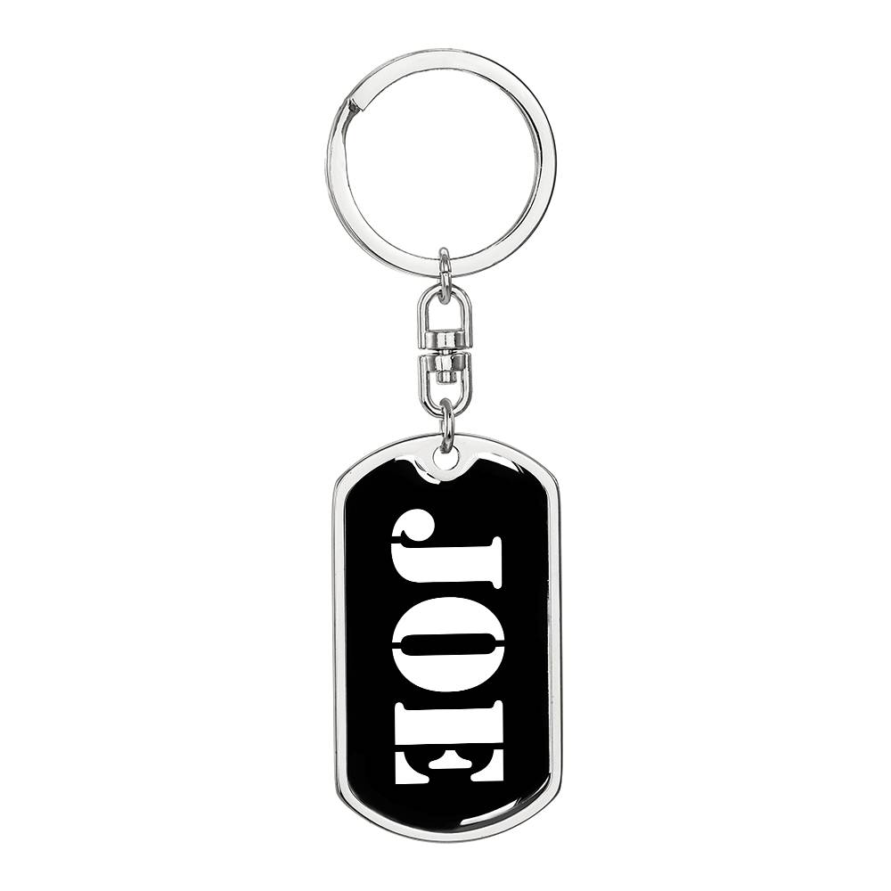 Joe v2 - Luxury Dog Tag Keychain