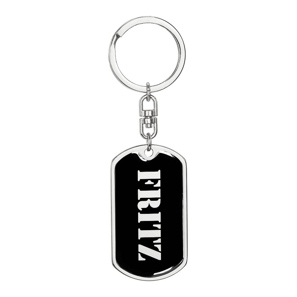 Fritz v2 - Luxury Dog Tag Keychain